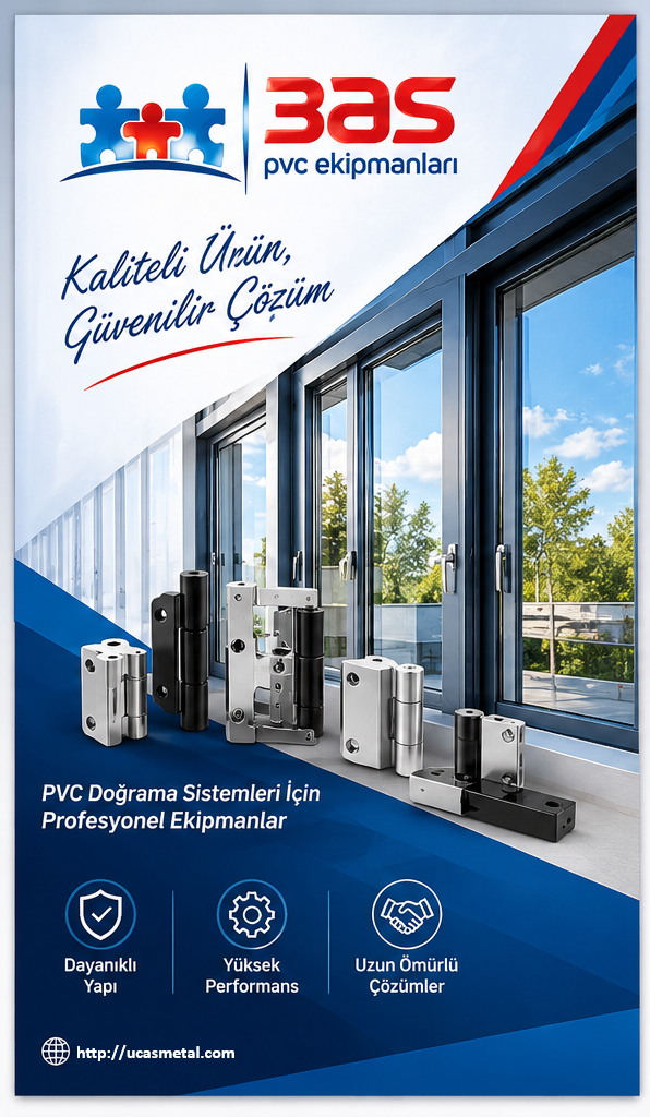 3AS PVC Ekipmanları PVC Kapı ve Pencere Menteşe Sistemleri